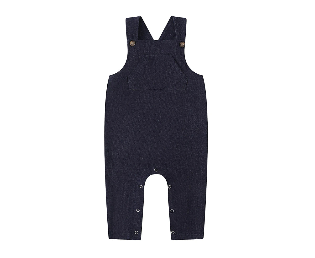 Baby Denim French Terry Dungaree