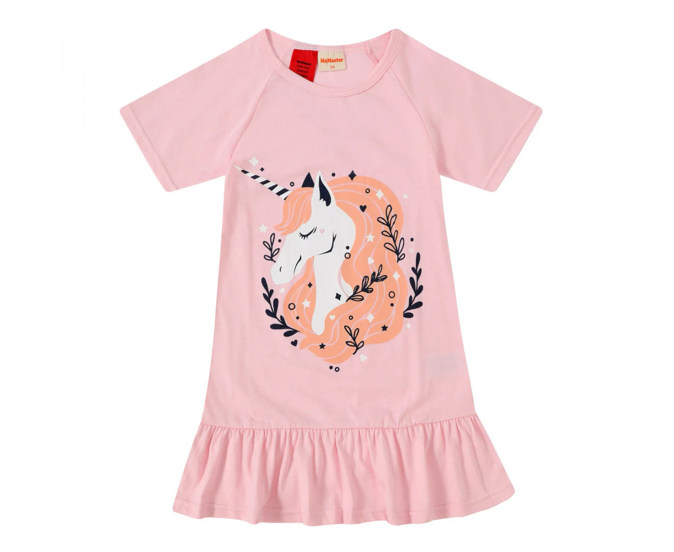 TEEN GIRLS PINK UNICORN NIGHTIE
