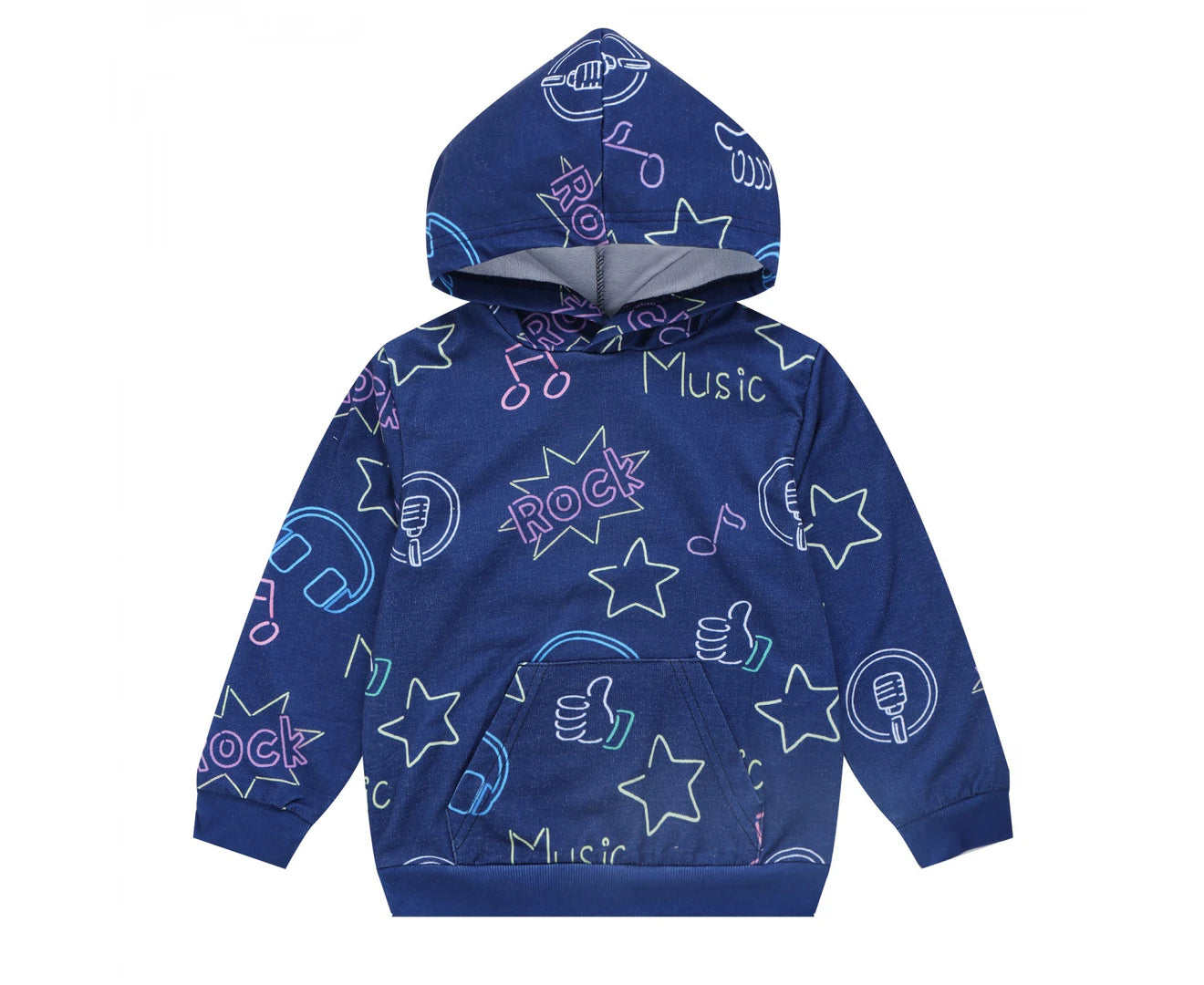 TEEN BOYS MUSIC SIGN HOODIE-LIGHT WEIGHT