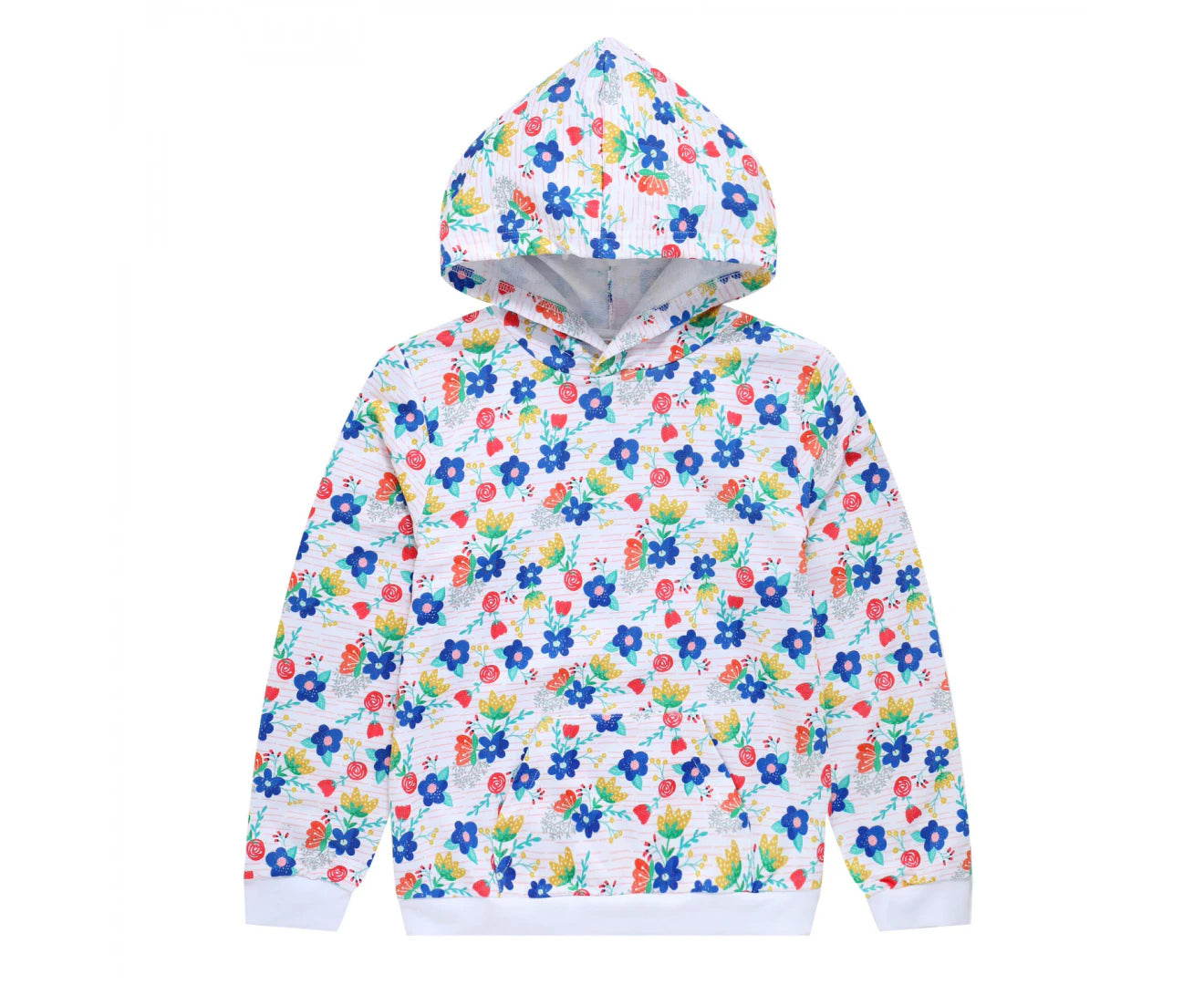 TEEN GIRLS FLORAL HOODIE - LIGHT WEIGHT