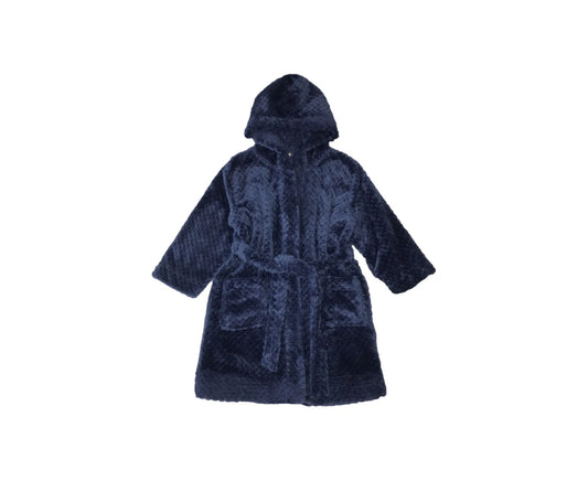 Kids Plain Navy Dressing Gown/Bathrobe