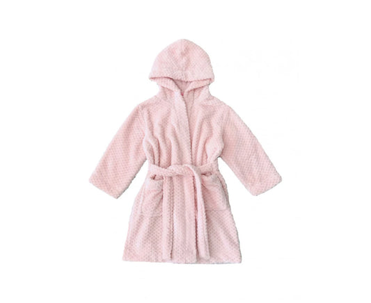 Kids Plain Pink Dressing Gown/Bathrobe