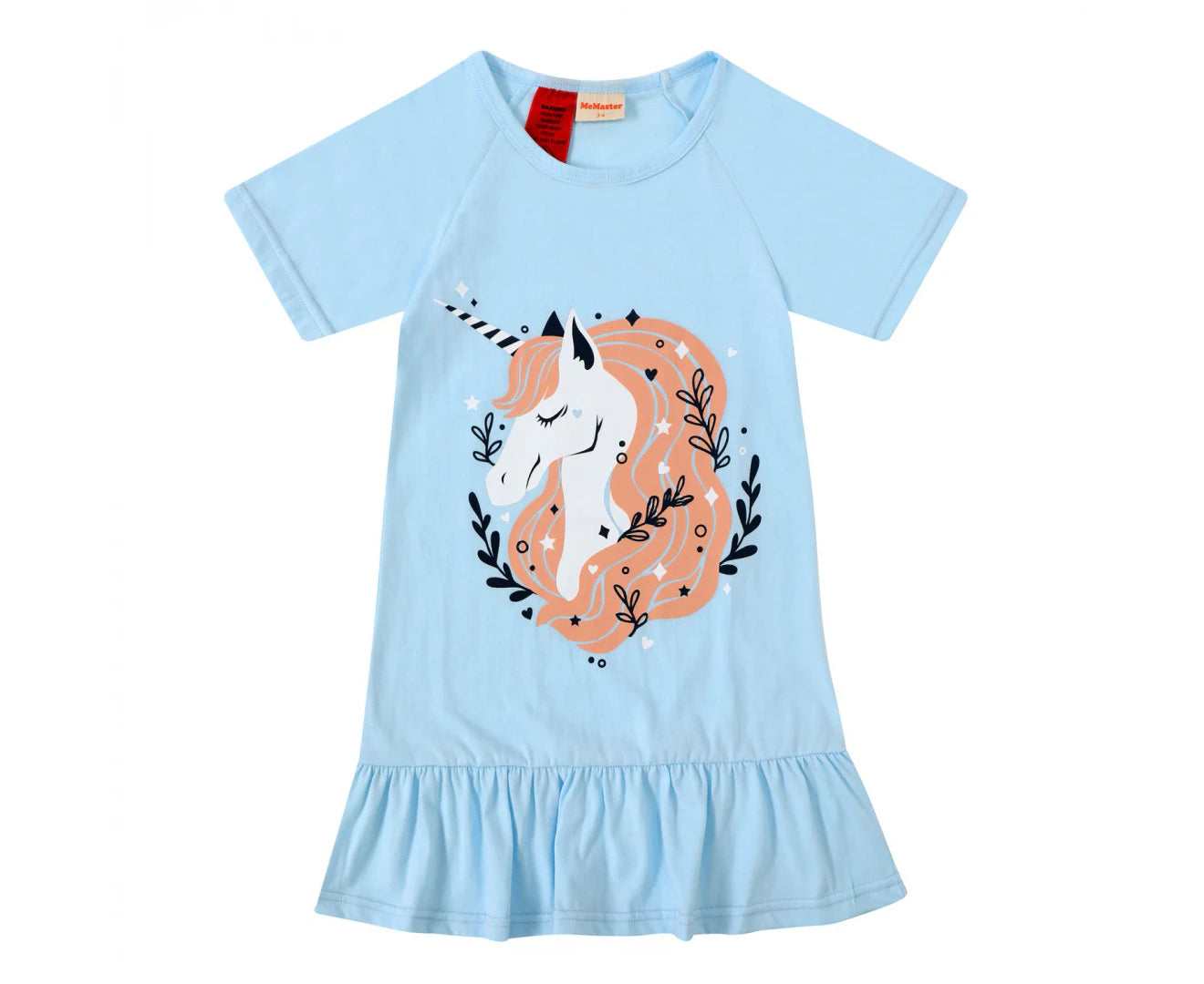 TEEN GIRLS BLUE UNICORN NIGHTIE