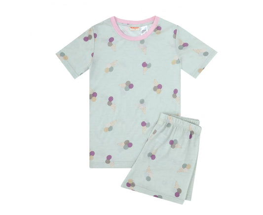 TEEN GIRLS ICE CREAM AOP SHORT PYJAMA SET