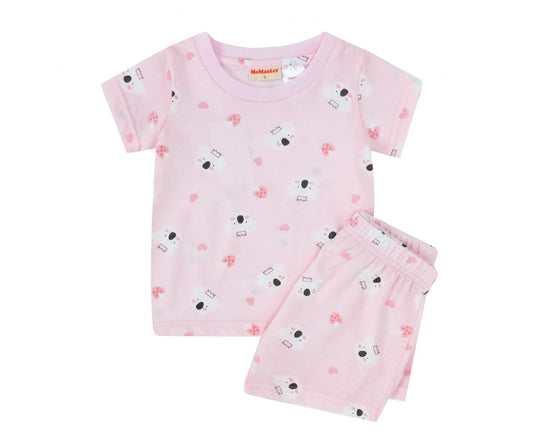 JUNIOR GIRLS KOALA AOP SHORT PYJAMA SET
