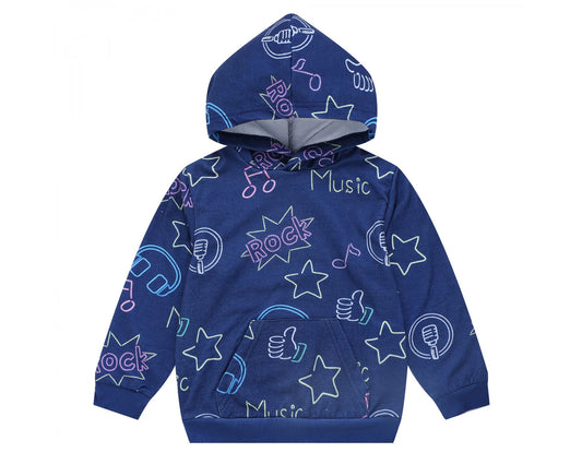 TEEN BOYS MUSIC SIGN HOODIE-LIGHT WEIGHT