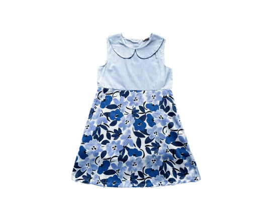 TEEN GIRLS FLORAL COTTON WOVEN DRESS