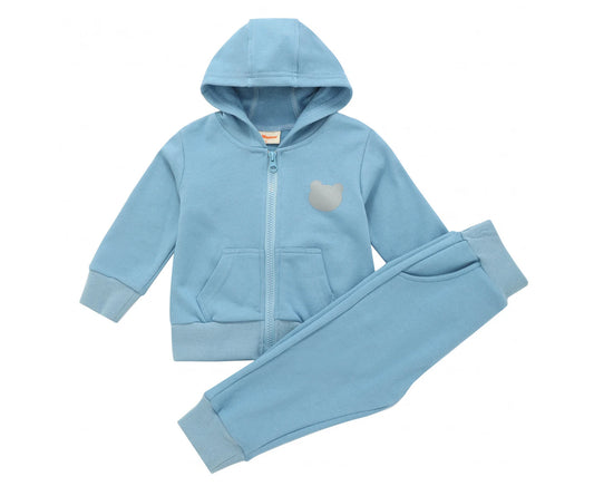 BABY BOYS BEAR FRENCH TERRY TRACKSUIT SET