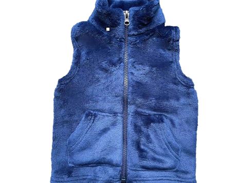 BABY FLEECE VEST - NAVY