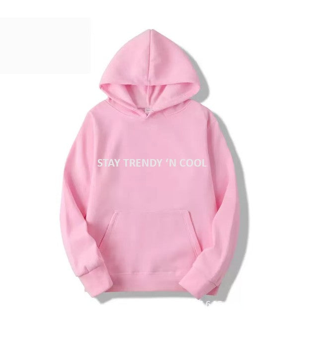 JUNIOR KIDS NON-BRUSHED FRENCH TERRY HOODIE-PINK