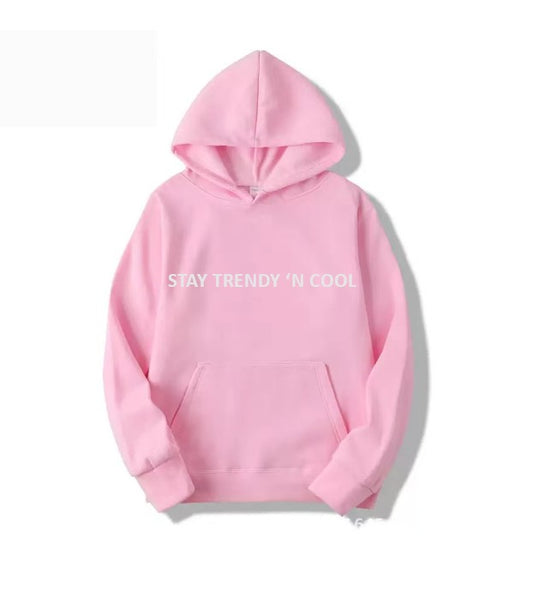 JUNIOR KIDS NON-BRUSHED FRENCH TERRY HOODIE-PINK