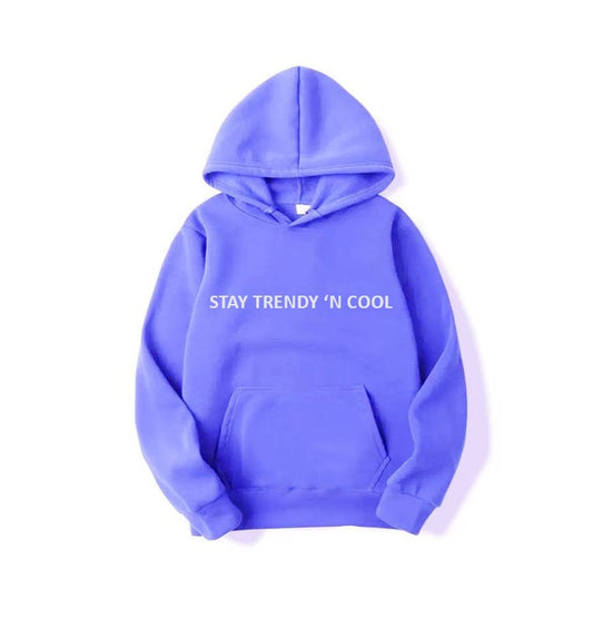 TEEN KIDS NON-BRUSHED FRENCH TERRY HOODIE - PURPLE