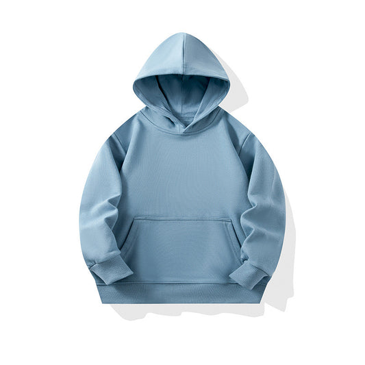 KIDS BRUSHED FRENCH TERRY HOODIE-LIGHT BLUE